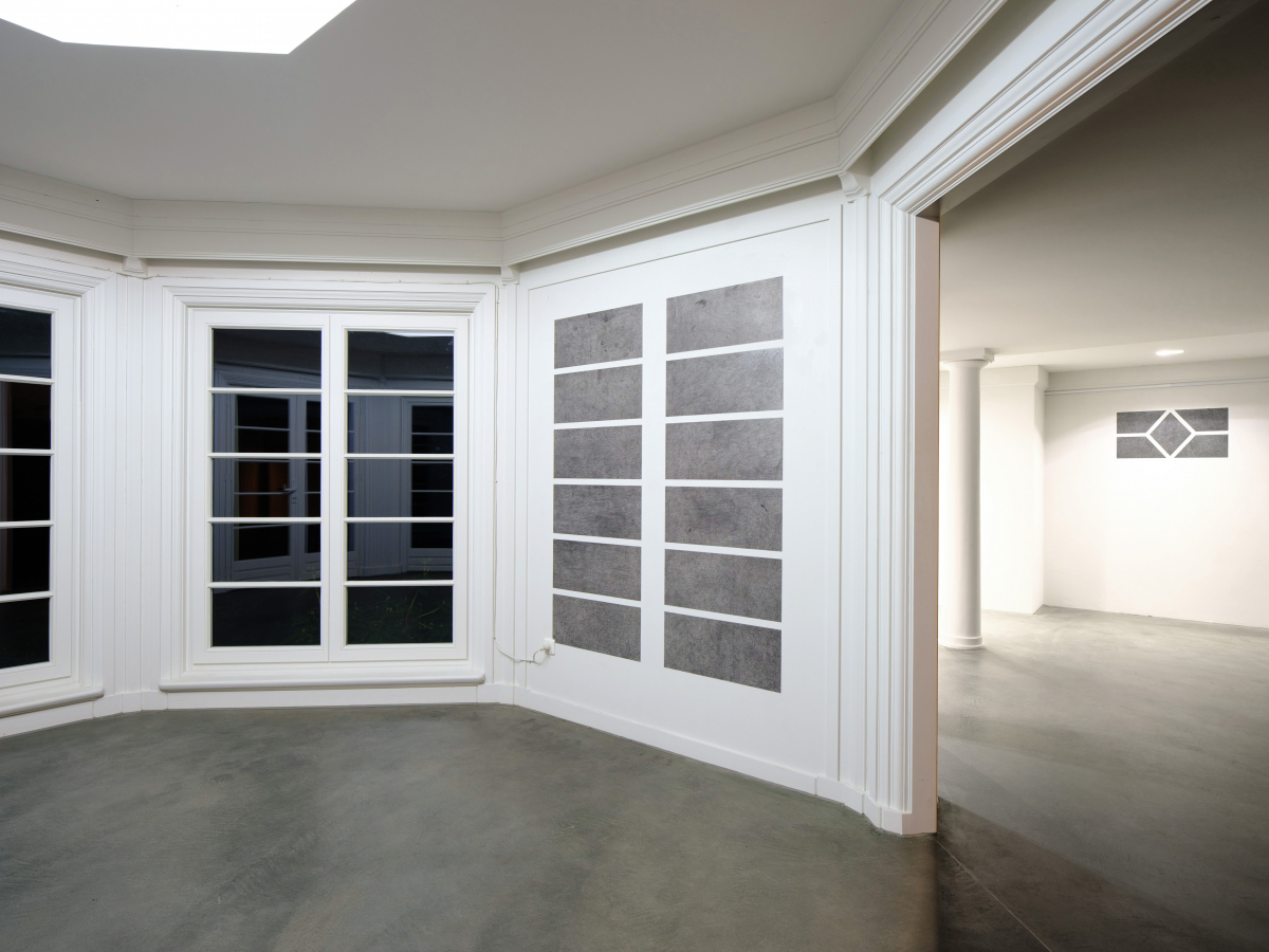 Wandzeichnung Westermann (Pavillon), Graphitkreide auf Wand, 128,5 x 165 cm
